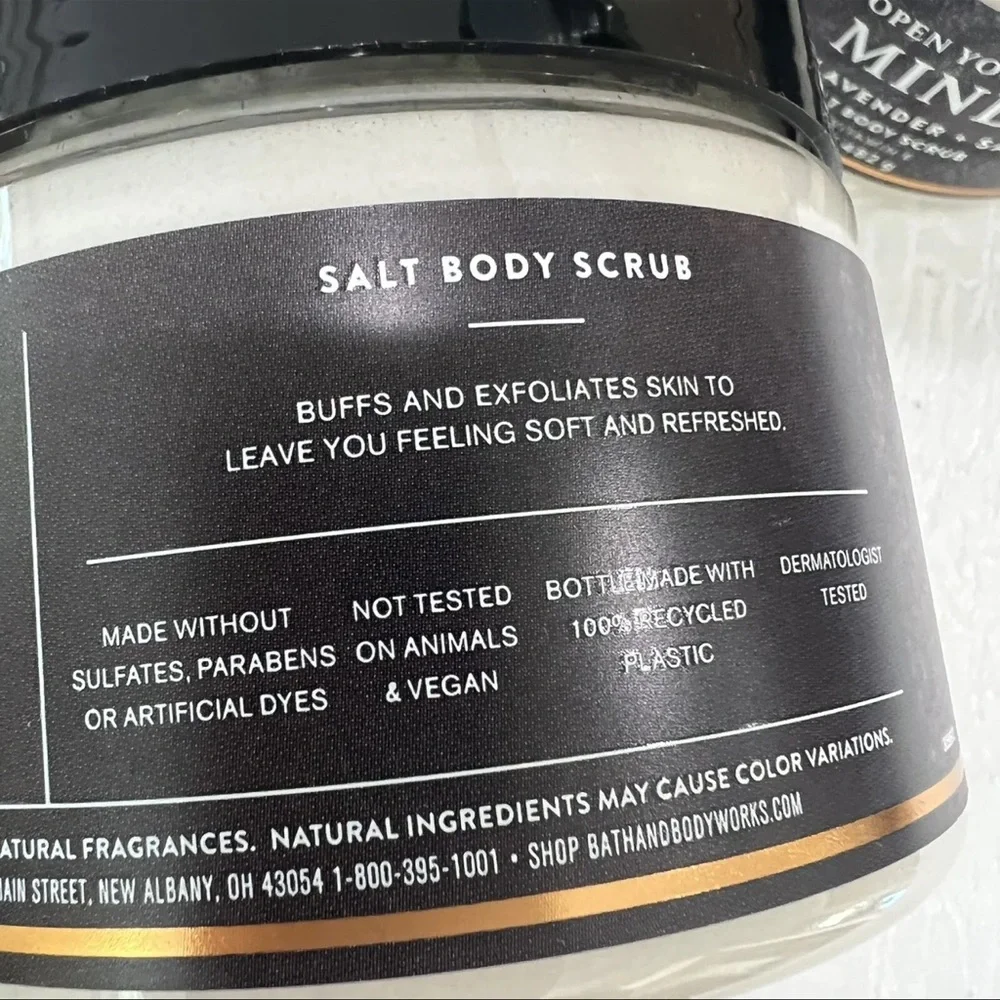 Bath & Body Works Aromatherapy Salt Body Scrub 17 oz With Vitamin E